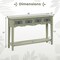 48 Inch Farmhouse Console Table With 2 Drawers And Open Storage Shelf For Hallway